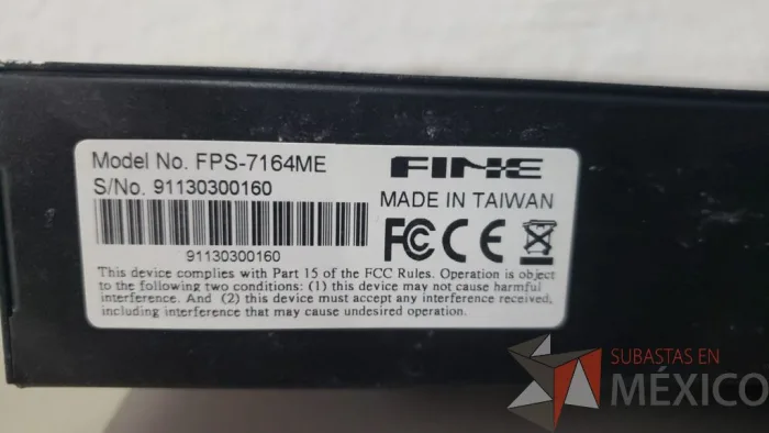 Lote 045 - Gigabit Ethernet Switch, Fine FPS-7164E, 16 puertos 10/100/1000M Rack Mount - Imagen 3