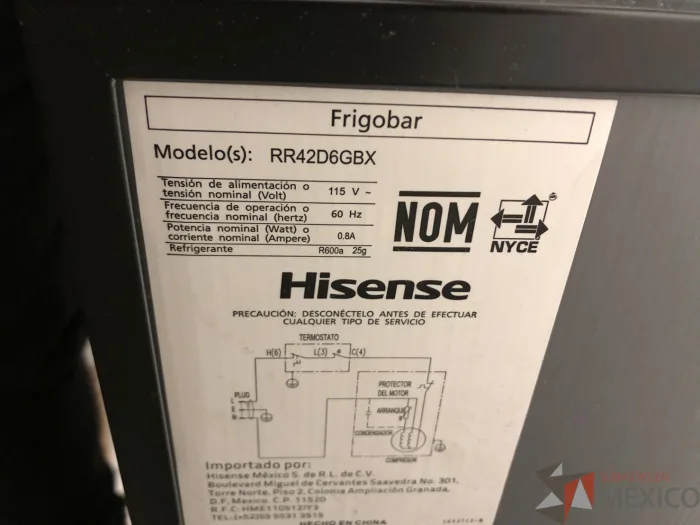 Lote 043 - Frigobar marca HISENSE - Imagen 6
