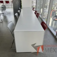 Lote 047 - Mesa de trabajo para 4 personas color blanco - Imagen 7