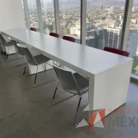 Lote 047 - Mesa de trabajo para 4 personas color blanco - Imagen 6