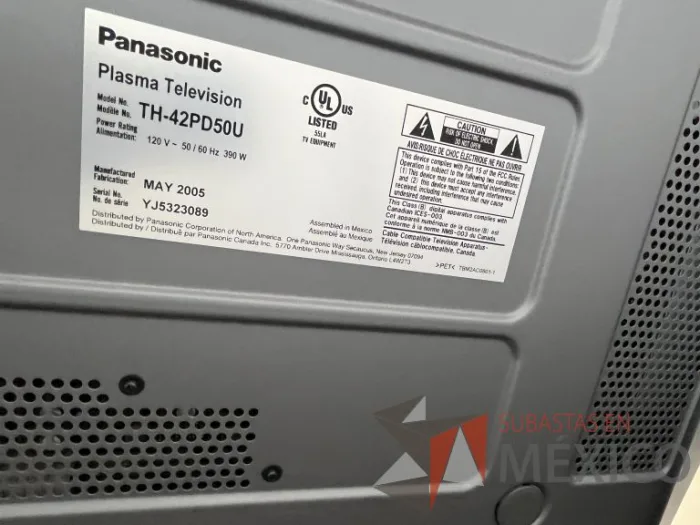 Lote 054 - Pantalla Panasonic TH42PD50U - Imagen 4