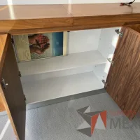 Lote 057 - Credenza de 5 puertas color café - Imagen 2