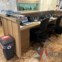 Lote 018 - Mueble de recepción para 2 personas con 2 archiveros de 3 cajones - Imagen 3