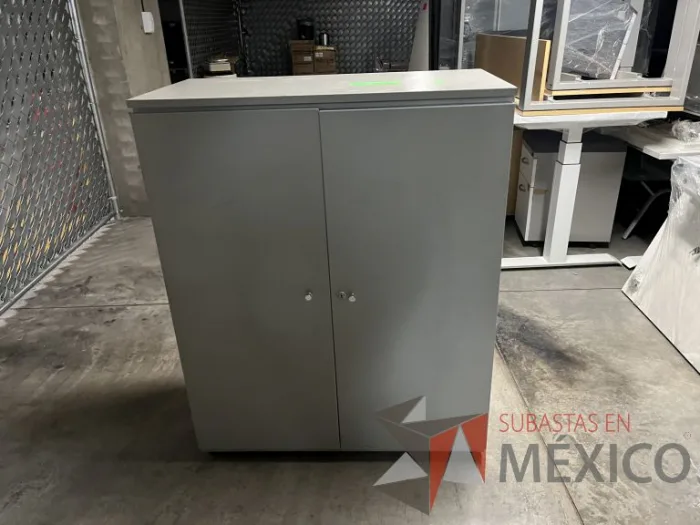 Lote 070 - Gabinete de 2 puertas color gris