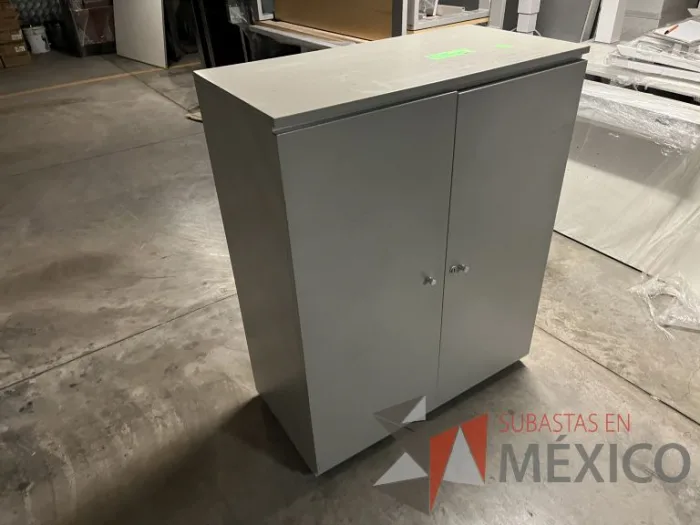Lote 070 - Gabinete de 2 puertas color gris - Imagen 4