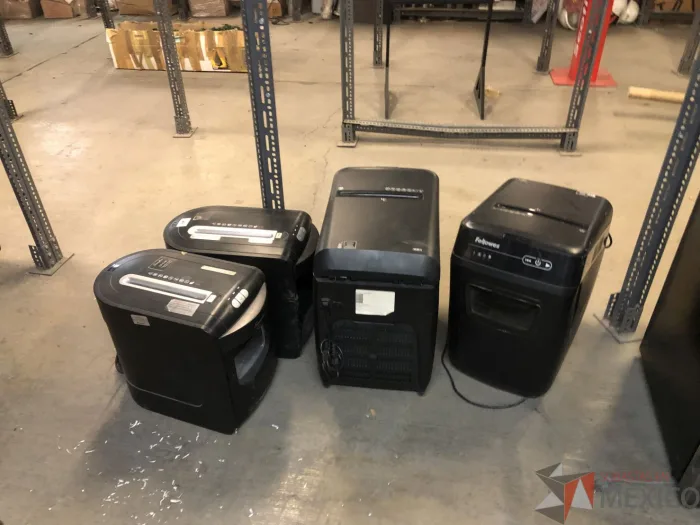 Lote 001 - 10 Trituradoras para hojas de papel, Swingline, Fellowes - Imagen 2