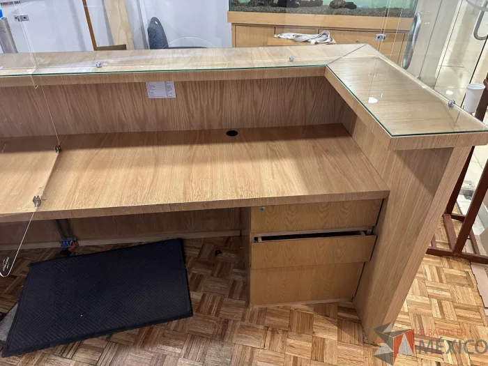 Lote 001 - Mueble de recepción para 2 personas con 2 archiveros de 3 cajones - Imagen 9