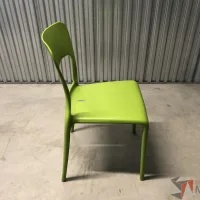 Lote 033 - Silla de comedor color verde - Imagen 4