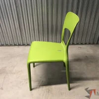 Lote 033 - Silla de comedor color verde - Imagen 2