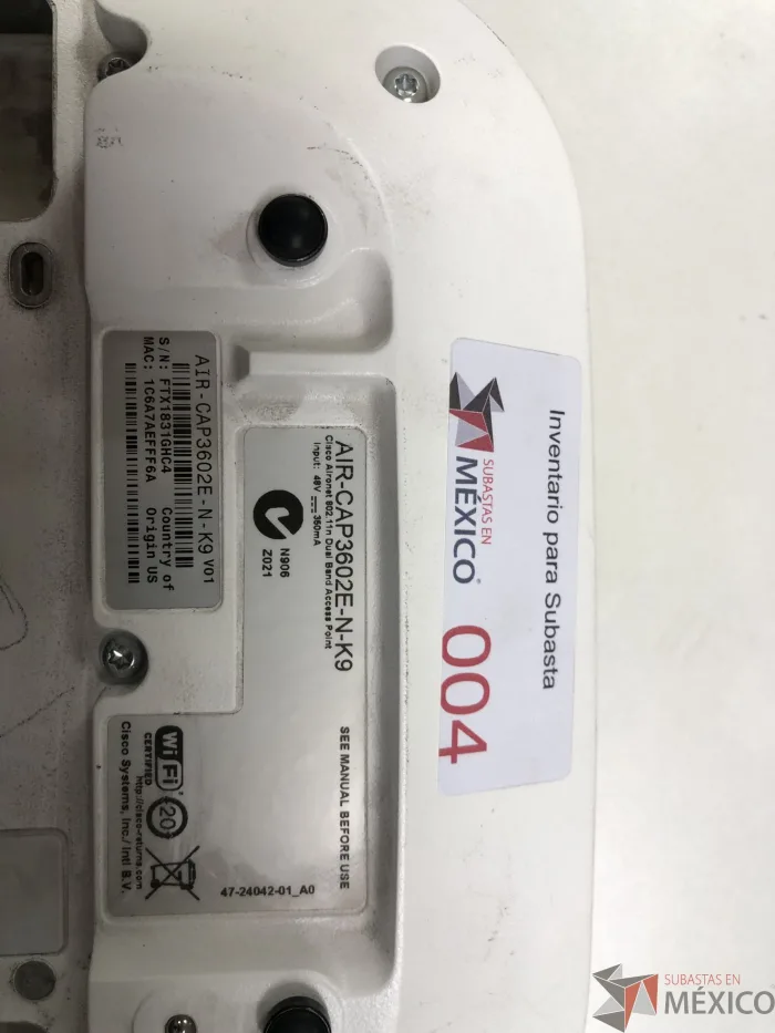 Lote 042 - Access Point Cisco AIR-CAP3602E-N-K9 - Imagen 6