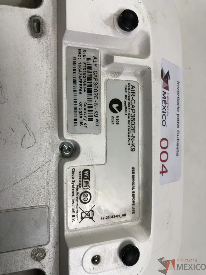 Lote 042 - Access Point Cisco AIR-CAP3602E-N-K9 - Imagen 5