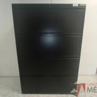 Lote 032 - Archivero horizontal negro con 4 cajones - Imagen 3