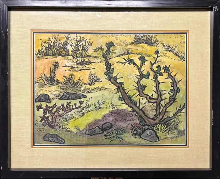 Lote 026 - Alfredo Zalce - Se desconoce título - Acuarela y gouache sobre papel - Imagen 2