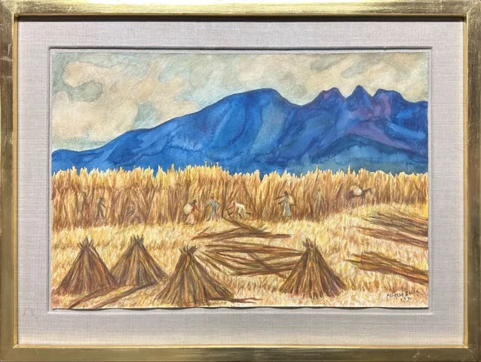 Lote 029 - Alfredo Zalce - Se desconoce título - Acuarela y gouache sobre papel - Imagen 2