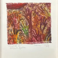 Lote 048 - Firma ilegible - Manos del Sur Patagonia Argentina - Batik - Imagen 3
