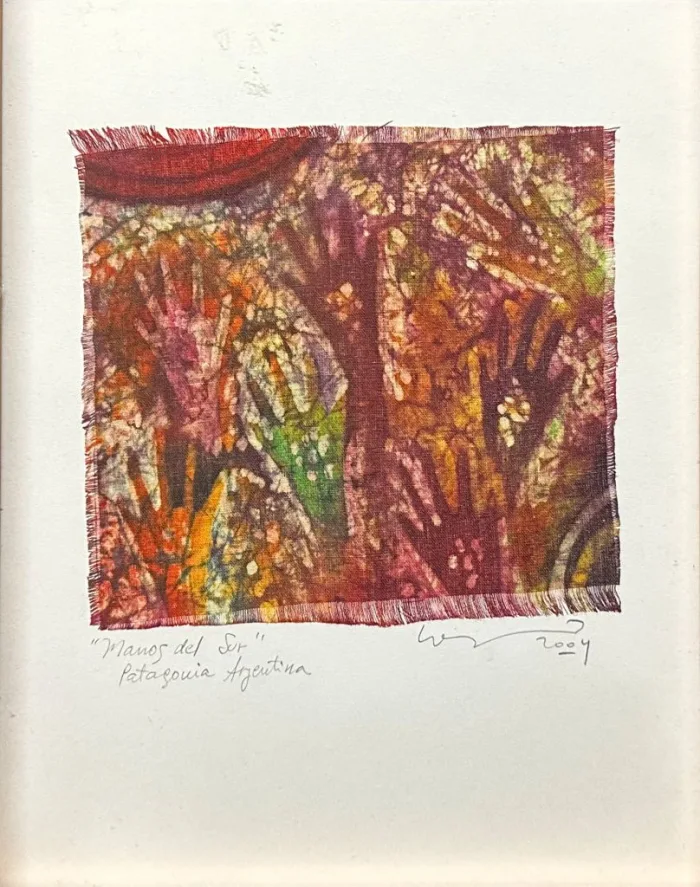 Lote 048 - Firma ilegible - Manos del Sur Patagonia Argentina - Batik - Imagen 3