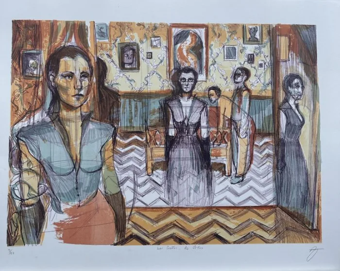 Lote 001 - A. J. Springer - Los sueños de Orfeo - Litografía