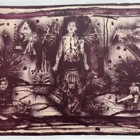 Lote 007 - Demián Flores - Sin Título - Litografía
