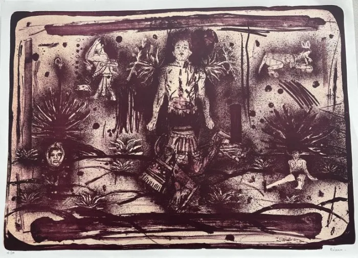 Lote 007 - Demián Flores - Sin Título - Litografía - Imagen 2