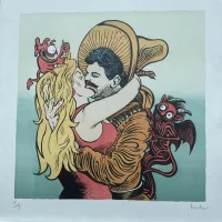 Lote 019 - Gonzalo Rocha - Villista Lover - Litografía