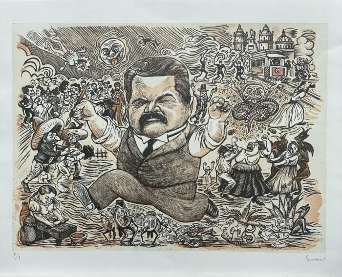 Lote 020 - Gonzalo Rocha - Sin título - Litografía