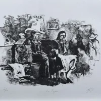 Lote 022 - Jeff Tocci - Los Tejanos - Litografía