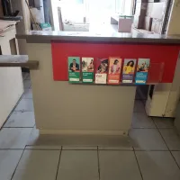 Lote 012 - Exhibidor con 2 superficies y porta folletos