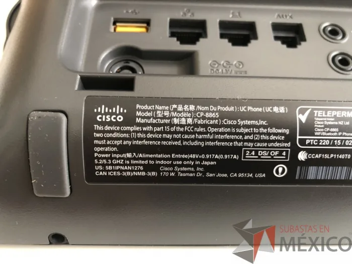 Lote 003 - Teléfono CISCO IP, CP-8865, Nuevo - Imagen 8