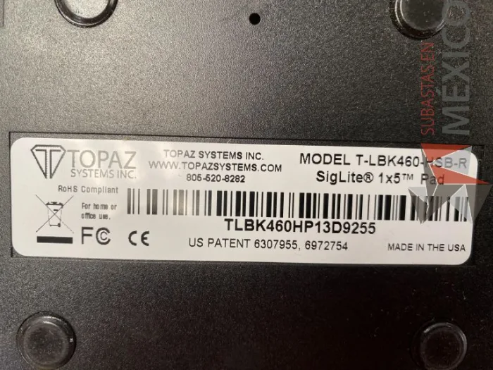 Lote 058 - 4 Tabletas Firma Electronica TOPAZ, Modelo: T-LBK460-HSB-R - Imagen 3