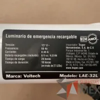 Lote 092 - 81 Luminarias de emergencia VOLTECH, Modelo: LAE-32L - Imagen 4