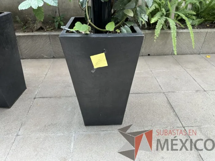 Lote 018 - 3 Macetas color negro - Imagen 2