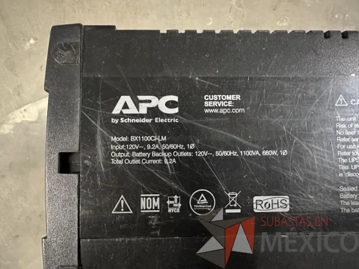 Lote 010 - UPS APC Modelo BX1100CI-LM - Imagen 7