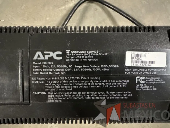 Lote 008 - UPS APC Modelo BR700G - Imagen 7