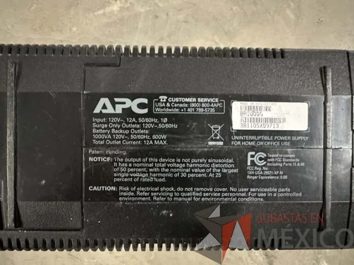 Lote 021 - UPS APC Modelo BR1000G - Imagen 8
