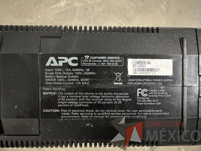 Lote 021 - UPS APC Modelo BR1000G - Imagen 7