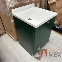 Lote 007 - Mueble con 1 cajón y una puerta color verde - Imagen 4
