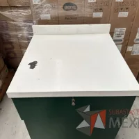 Lote 007 - Mueble con 1 cajón y una puerta color verde - Imagen 5