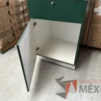 Lote 007 - Mueble con 1 cajón y una puerta color verde - Imagen 7