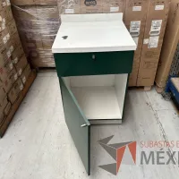 Lote 007 - Mueble con 1 cajón y una puerta color verde - Imagen 8