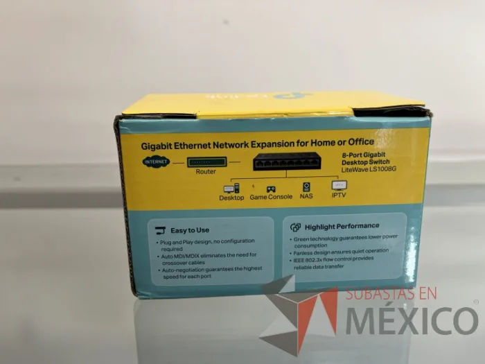 Lote 158 - Switch 8 puertos gigabit. Modelo: LS1008G - Imagen 6