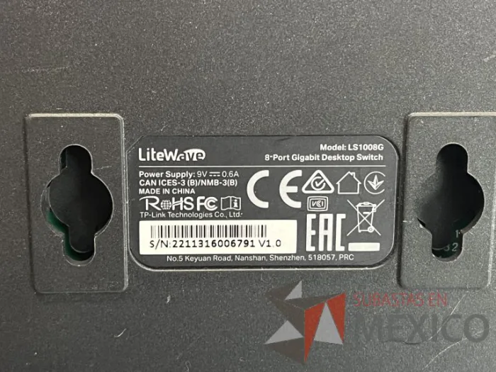 Lote 158 - Switch 8 puertos gigabit. Modelo: LS1008G - Imagen 10