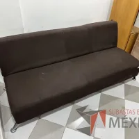 Lote 014 - Sofá/cama de 3 plazas color café - Imagen 4
