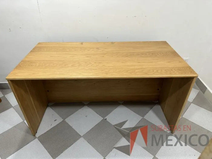 Lote 017 - Escritorio rectangular color madera - Imagen 5