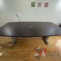Lote 029 - Mesa de sala de juntas para 10 personas, con orificio para cable, divida en 3 partes la cubierta - Imagen 12