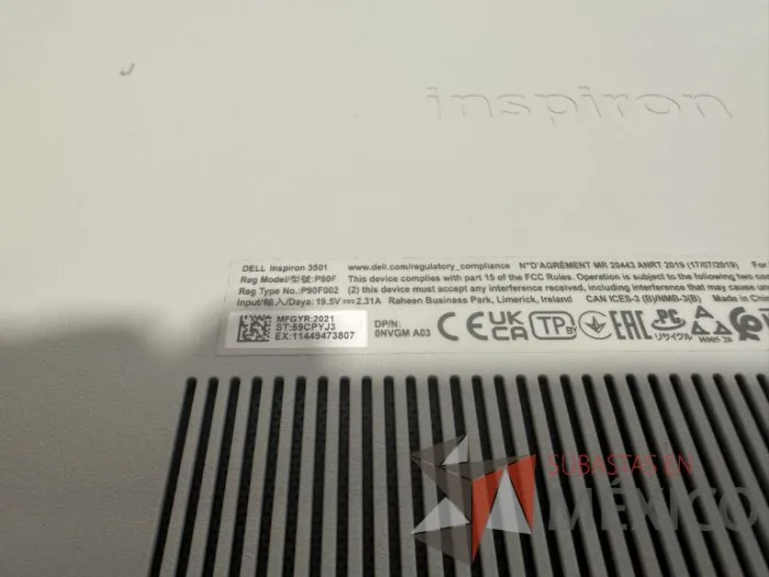 Lote 209 - Laptop Inspiron 3501 DELL - Imagen 6