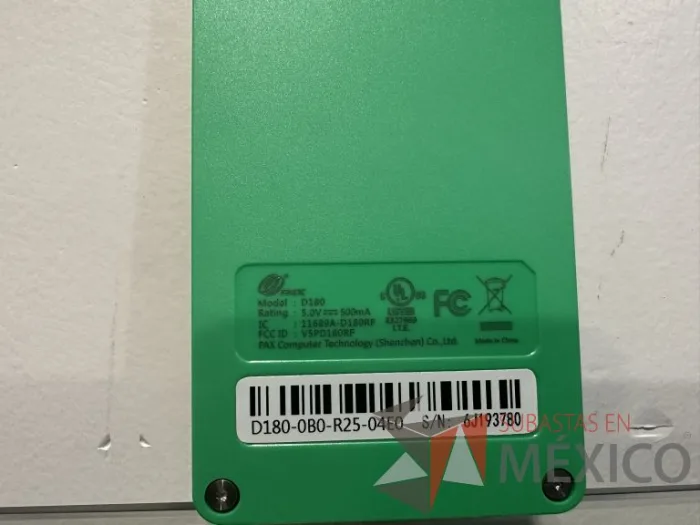 Lote 210 - Lector Pin Pad. Modelo: D180. - Imagen 7