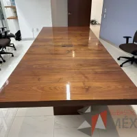 Lote 001 - Mesa de sala de juntas para 10 personas con orificio para conexiones - Imagen 12