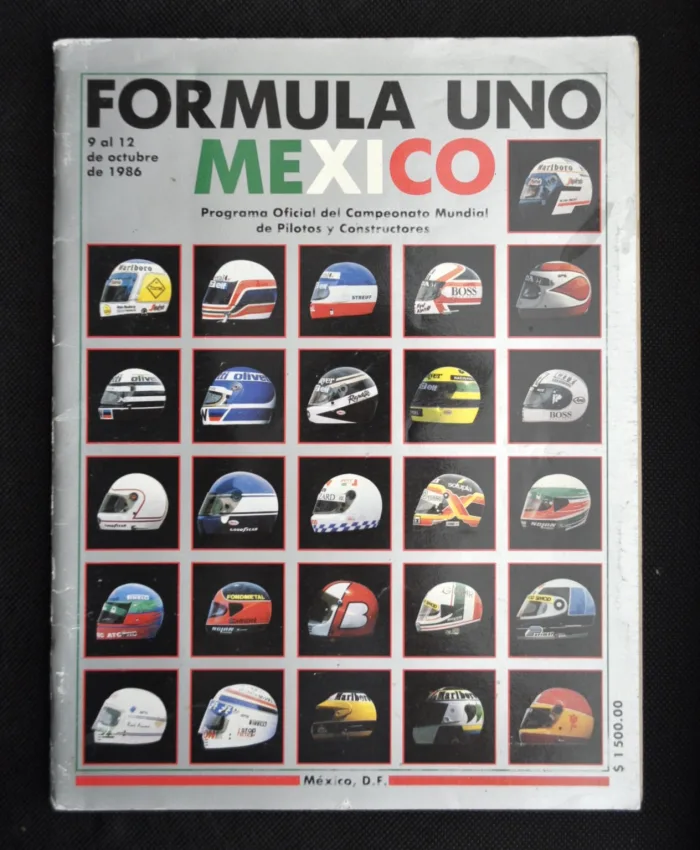 Lote 108 - FÓRMULA 1. Programa oficial del Campeonato de Pilotos y Constructores (9 al 12 de Octubre de 1986)