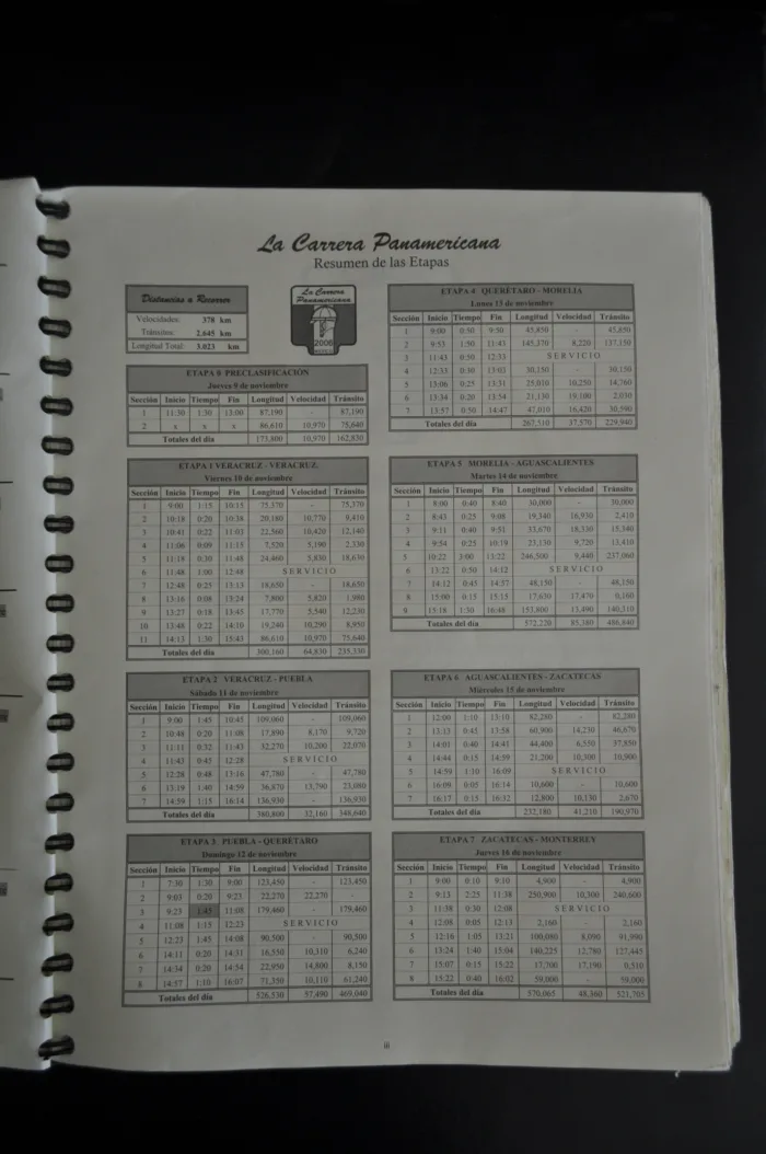 Lote 096 - Roadbook Carrera Panamericana 2006 - Imagen 4