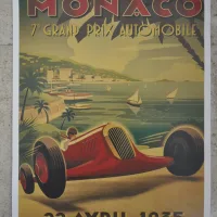 Lote 099 - Un lote de 2 reproducciones: MONACO 7° GRAND PRIX AUTOMOBILE 1935.